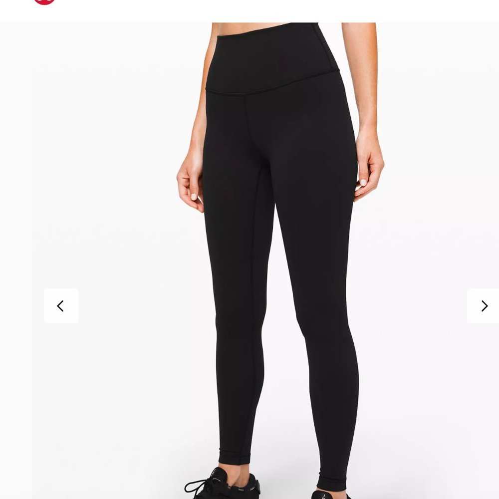 Lululemon Black Wunder Under Leggings 28"